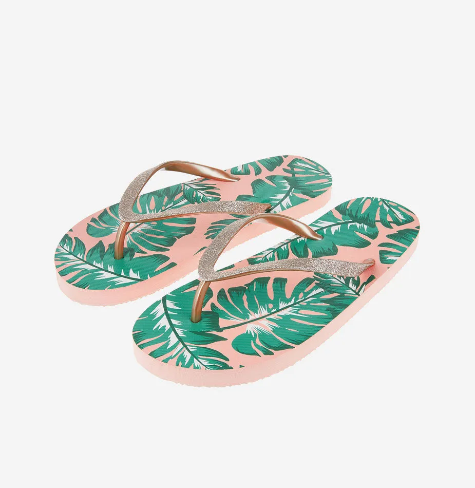 Palm Print EVA Flip Flops