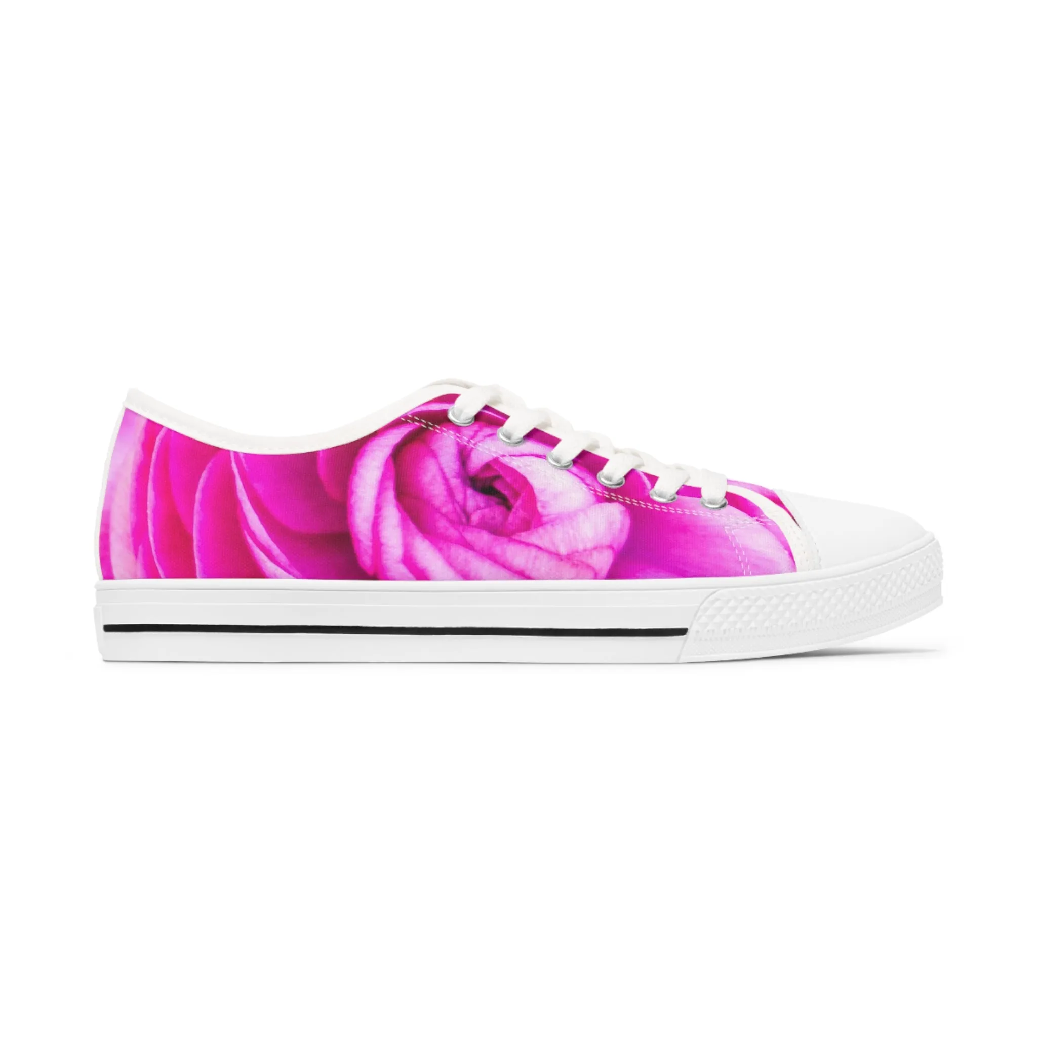 Rose Floral Women's Low Top Sneakers (AOP)