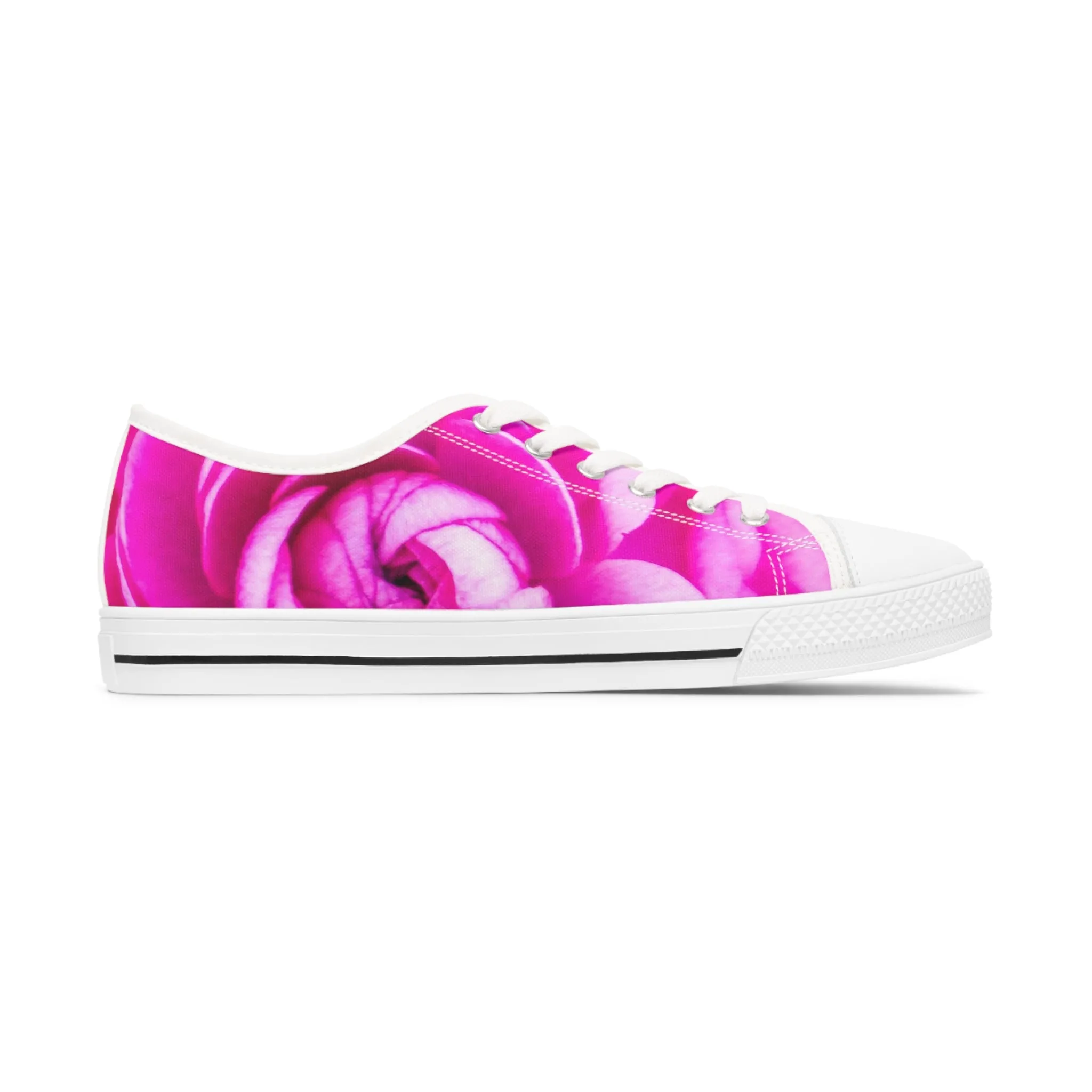 Rose Floral Women's Low Top Sneakers (AOP)