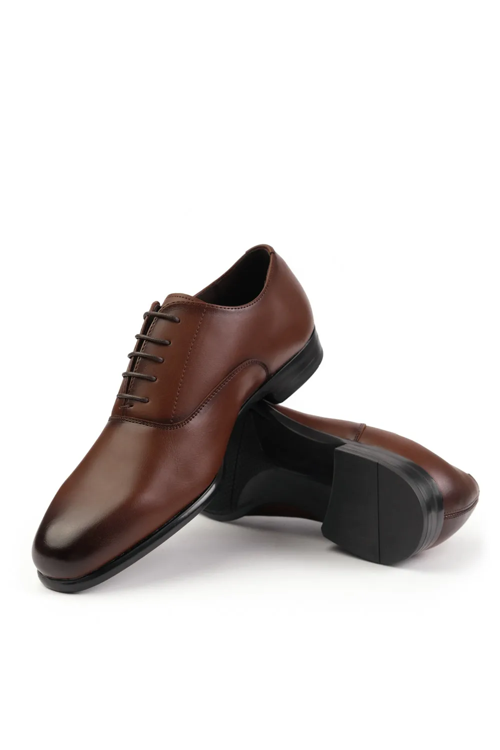 RYAN OXFORD LACE UP WORK DRESS SHOES IN BROWN