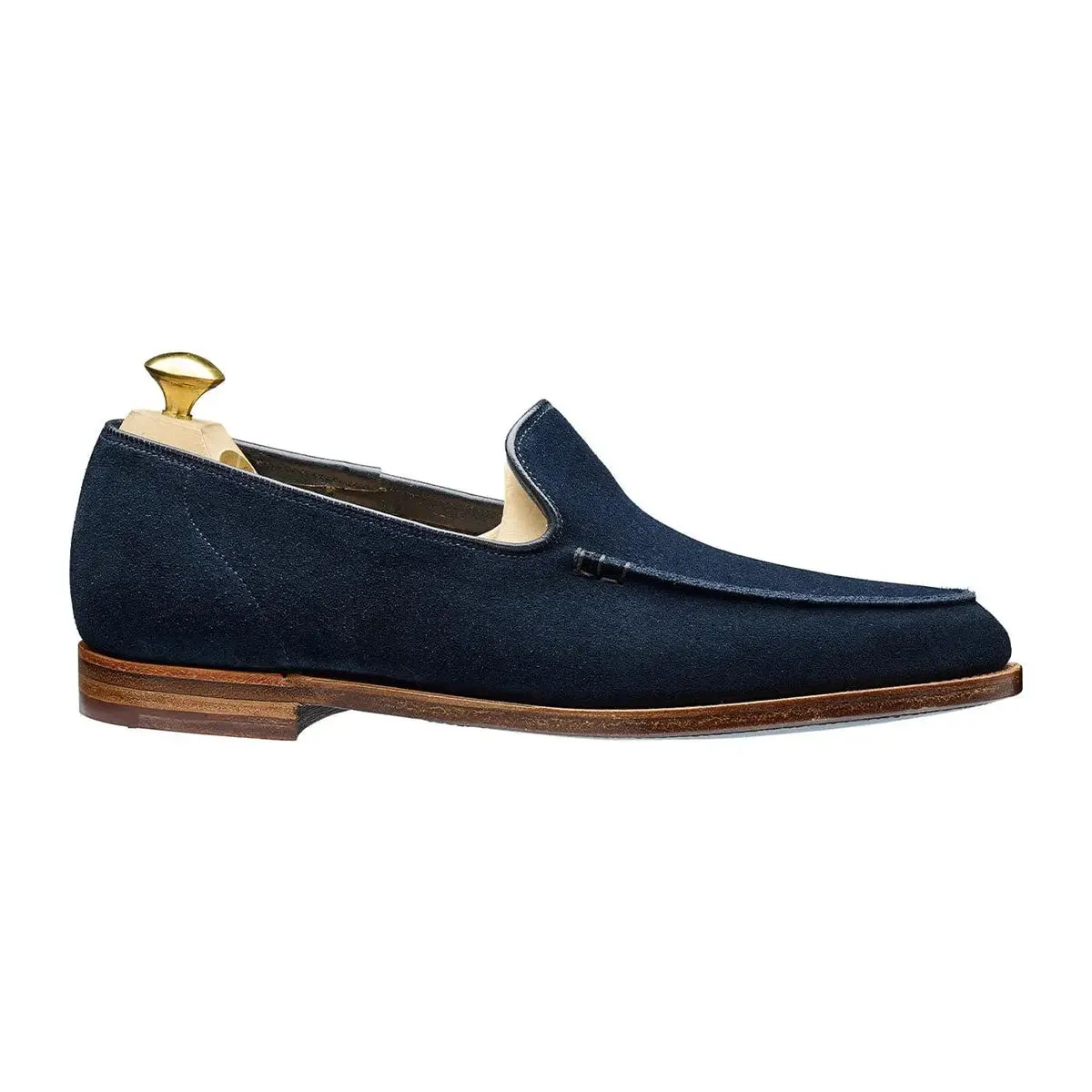 Salcombe Ocean Blue Suede Unstructured Loafer