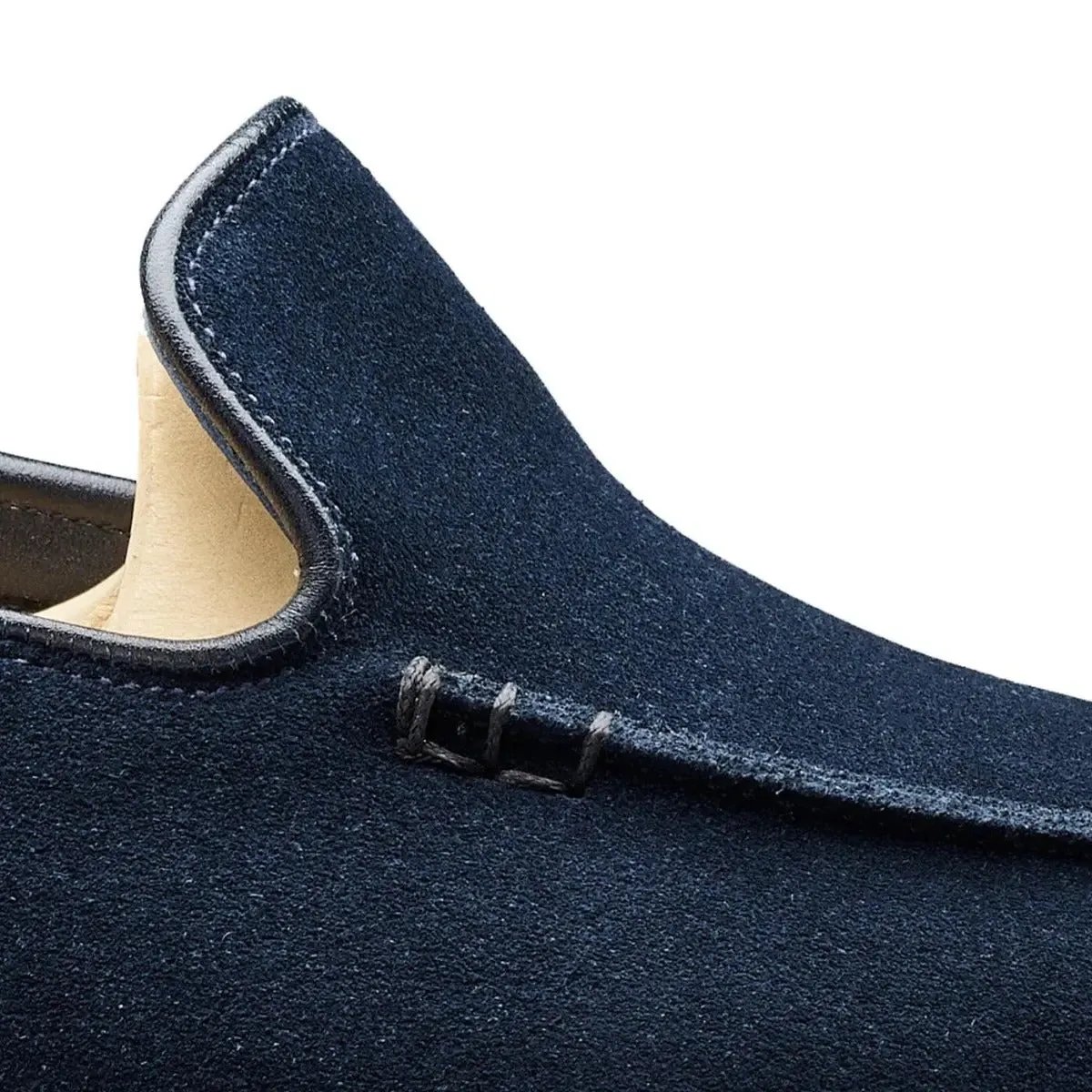 Salcombe Ocean Blue Suede Unstructured Loafer