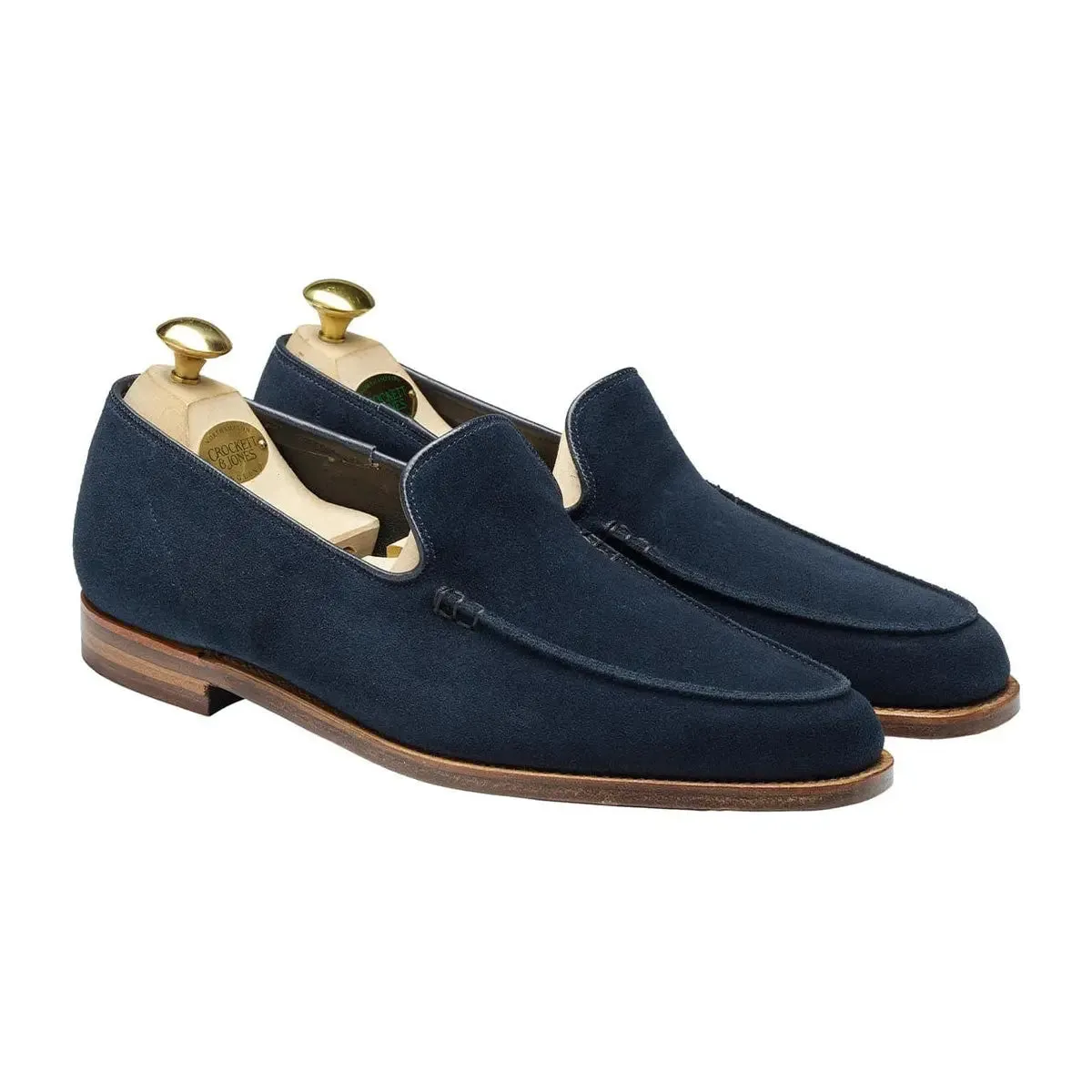 Salcombe Ocean Blue Suede Unstructured Loafer