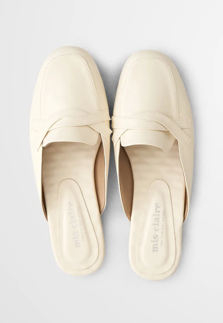 Sylvia Cute Slip On Loafers - Off White