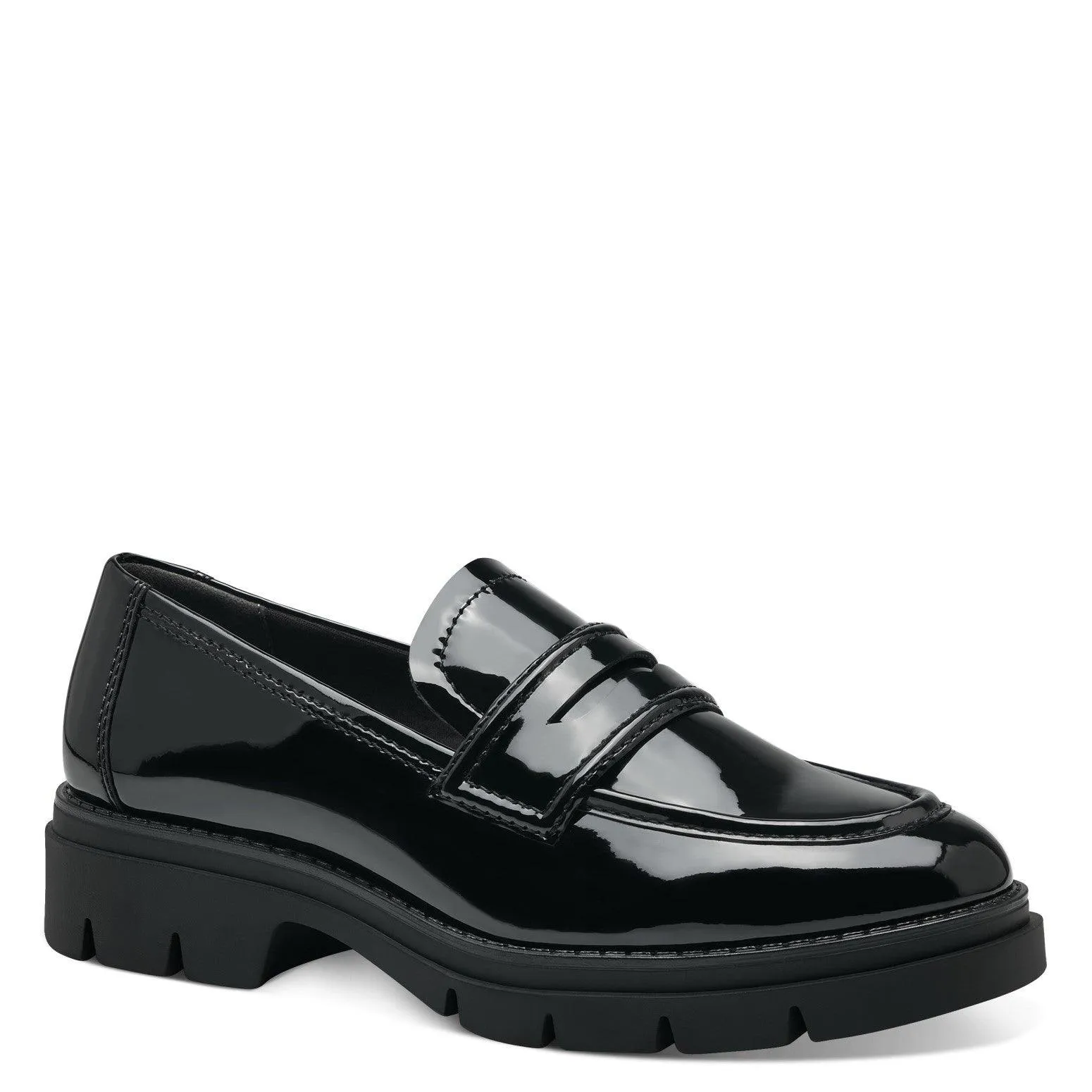 Tamaris Womens Loafer 24313 Black Patent