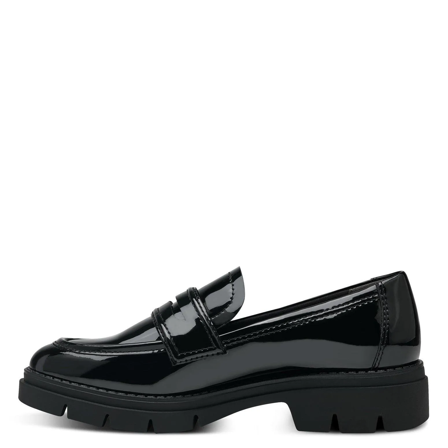 Tamaris Womens Loafer 24313 Black Patent