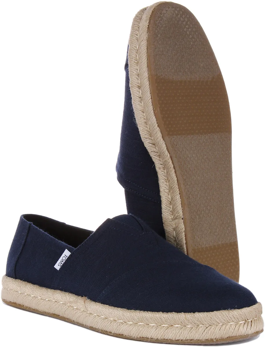 Toms Alpargatas Rope 2.0 In Navy For Men