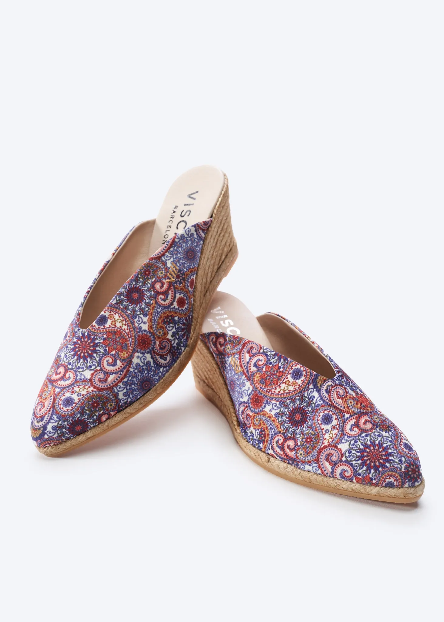 Truja Limited Edition Canvas Espadrille Mule Wedges