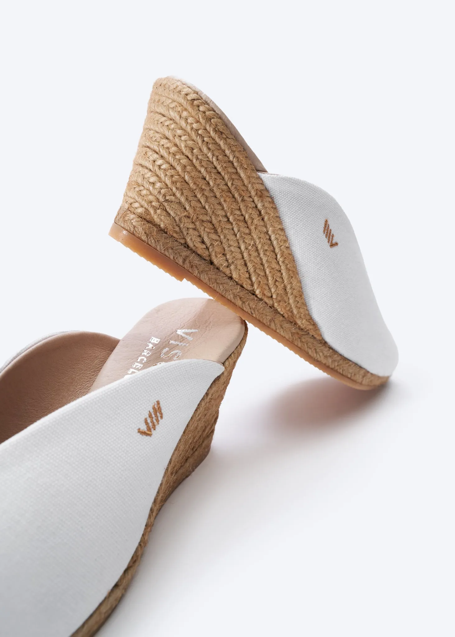 Truja Limited Edition Canvas Espadrille Mule Wedges