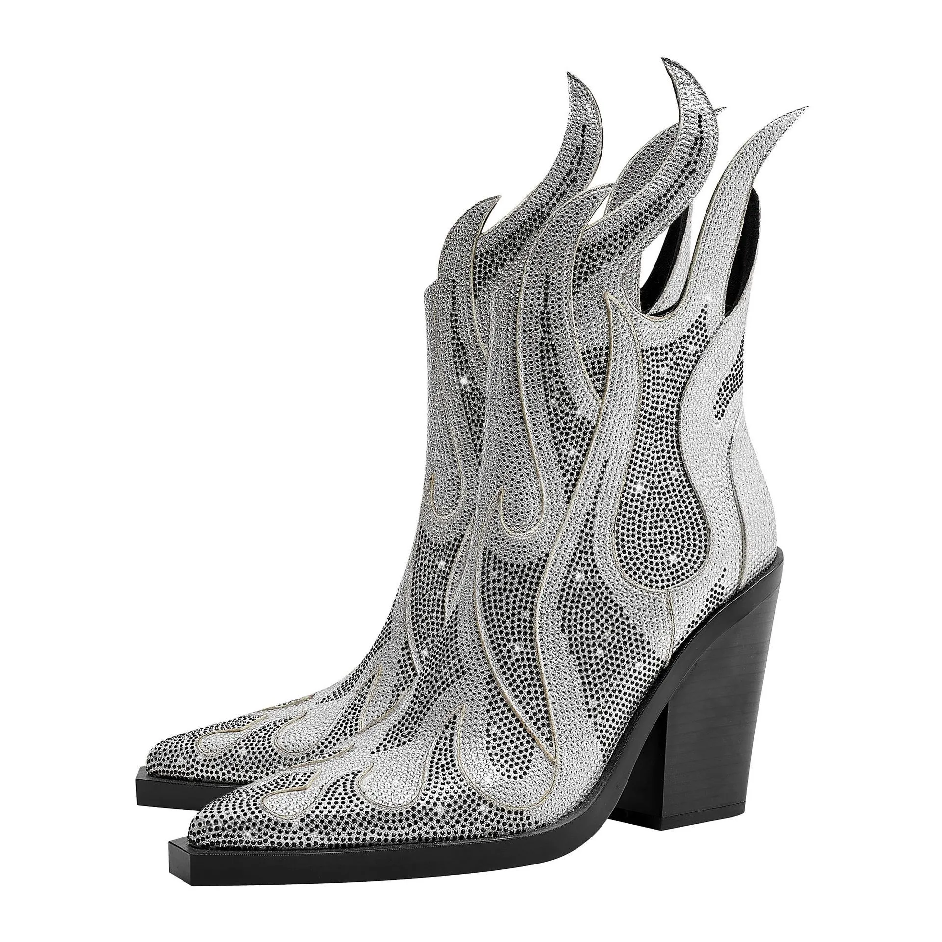 Walking through Fire Cowboy Ankle Boots