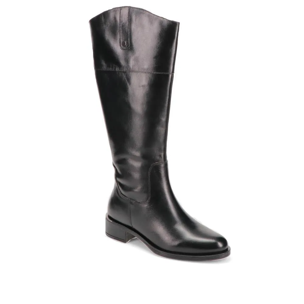 Wide-Fit Leather Long Boots - SAK40027 / 326 372