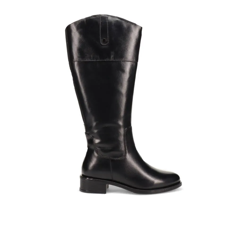 Wide-Fit Leather Long Boots - SAK40027 / 326 372