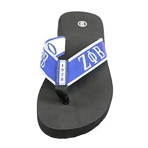 Zeta Phi Beta Sorority Ladies Thong-Style Flip Flop Sandals (12)